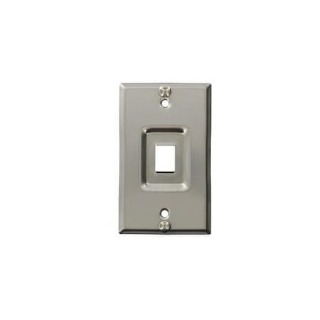Leviton STAINLESS STEEL WALLPHONE, WALLPLATE, RECESSED,  4108W-1SP